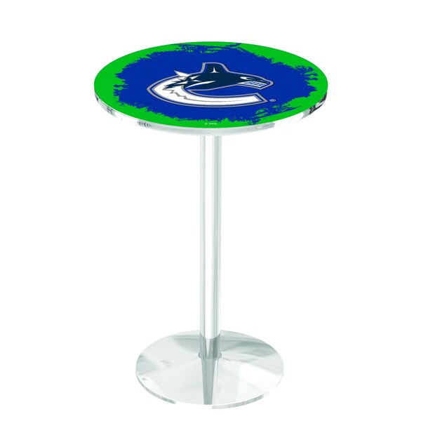 42" Chrome Vancouver Canucks Pub Table